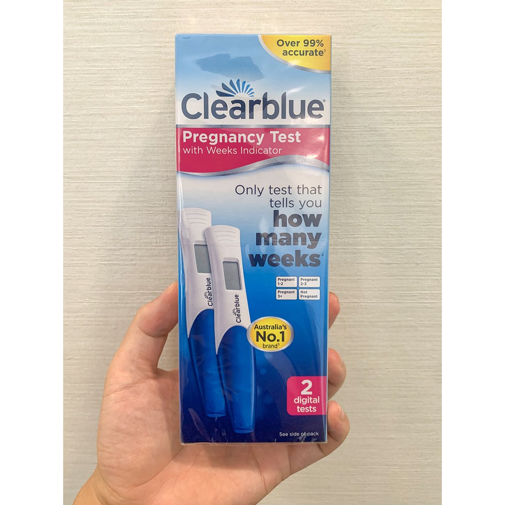 Que thử thai điện tử hiện rõ tuần thai [ÚC] Clearblue How Many Weeks [Chính hãng]