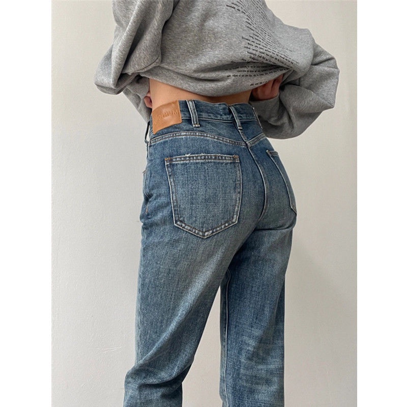 ✹◕❈Quần Denim Ống Loe Lưng Cao Size Lớn Mẫu Mới 2022 Thời Trang Mùa Xuân Cho Nữ