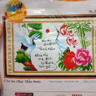 Tranh thêu Cha Mẹ ms 51419