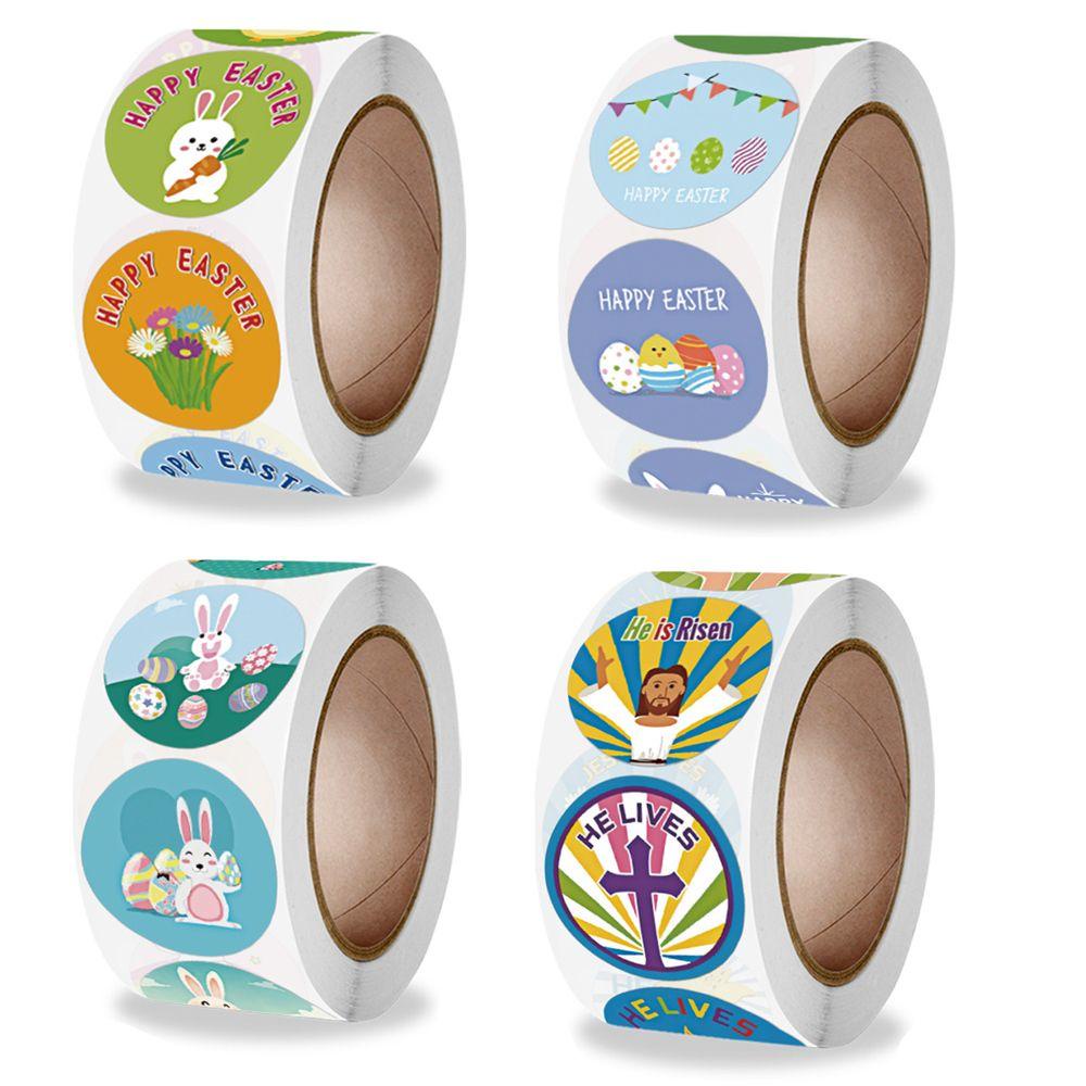 Bộ 500 Nhãn Dán Trang Trí Túi Bánh Kẹo In Chữ Handmade