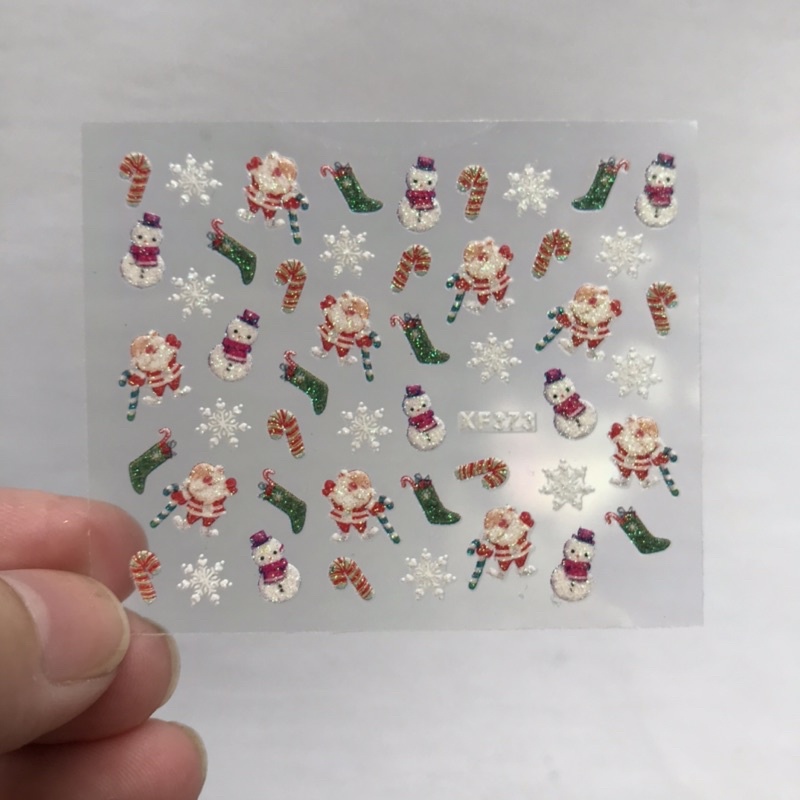 Sticker dán móng Noel Giáng sinh-hình dán nail