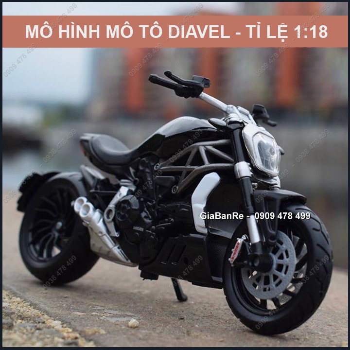 Xe Mô Hình Moto Ducati X Diavel Tỉ Lệ 1:18 - Bburago - 8808