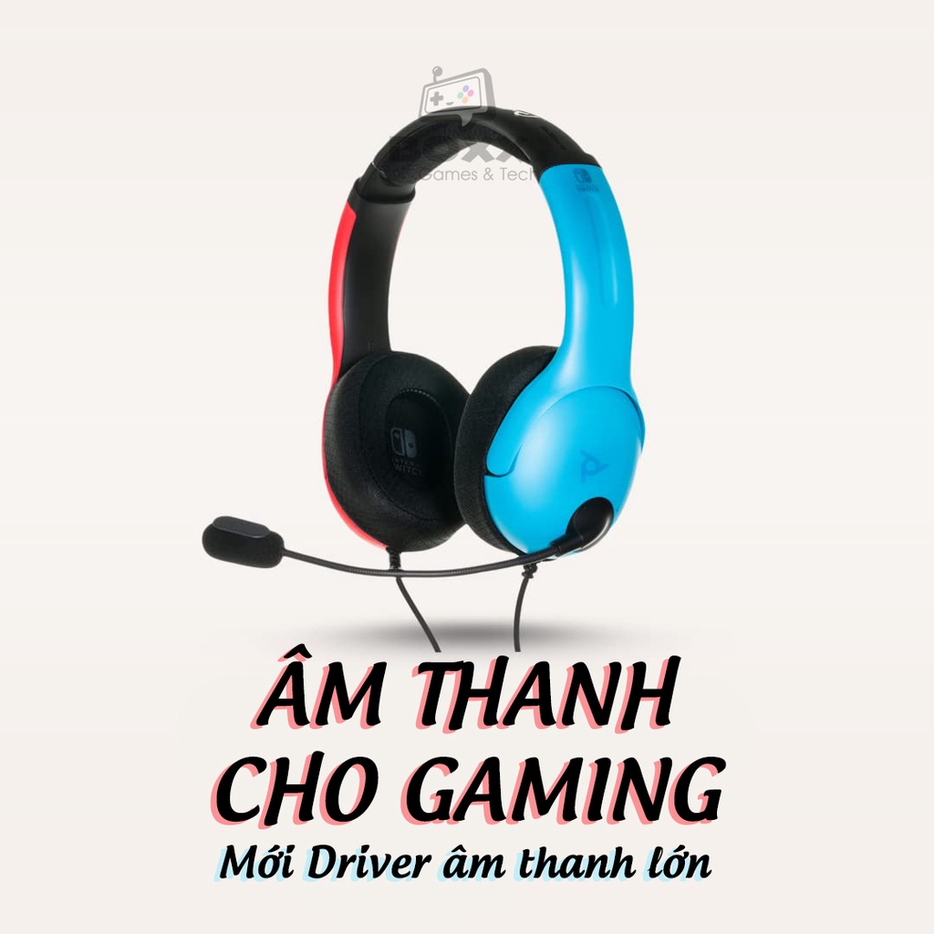 Tai nghe chơi game cho Nintendo Switch, PC, Laptop, Điện Thoại PDP Gaming LVL40