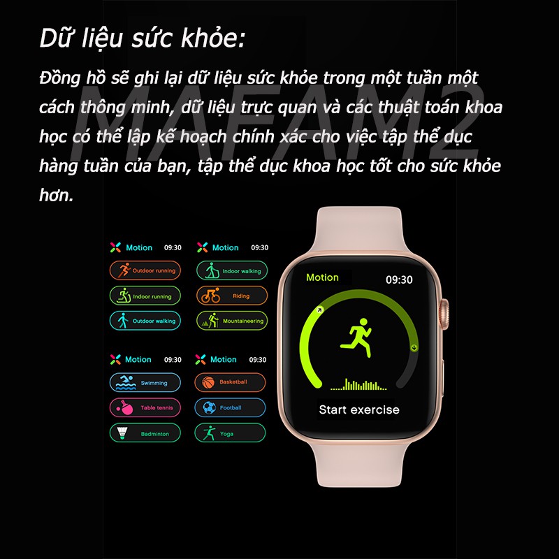 Đồng Hồ Thông Minh Fk88 1.78 Inch Kết Nối Bluetooth Vs W56 Apple Watch 6 Series