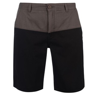 Quần short nam Pierre Cardin Panel Chino (màu Charcoal/Black) - Hàng chuẩn châu Âu