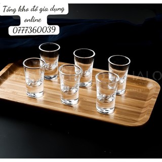 BỘ 6 LY UỐNG RƯỢU DELI DẾ CAO TRONG SUỐT