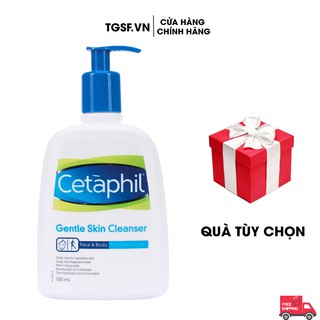 Sữa rửa mặt và toàn thân Cetaphil Gentle Skin Cleanser (500ml) - Dịu Nhẹ, Dành Cho Mọi Loại Da