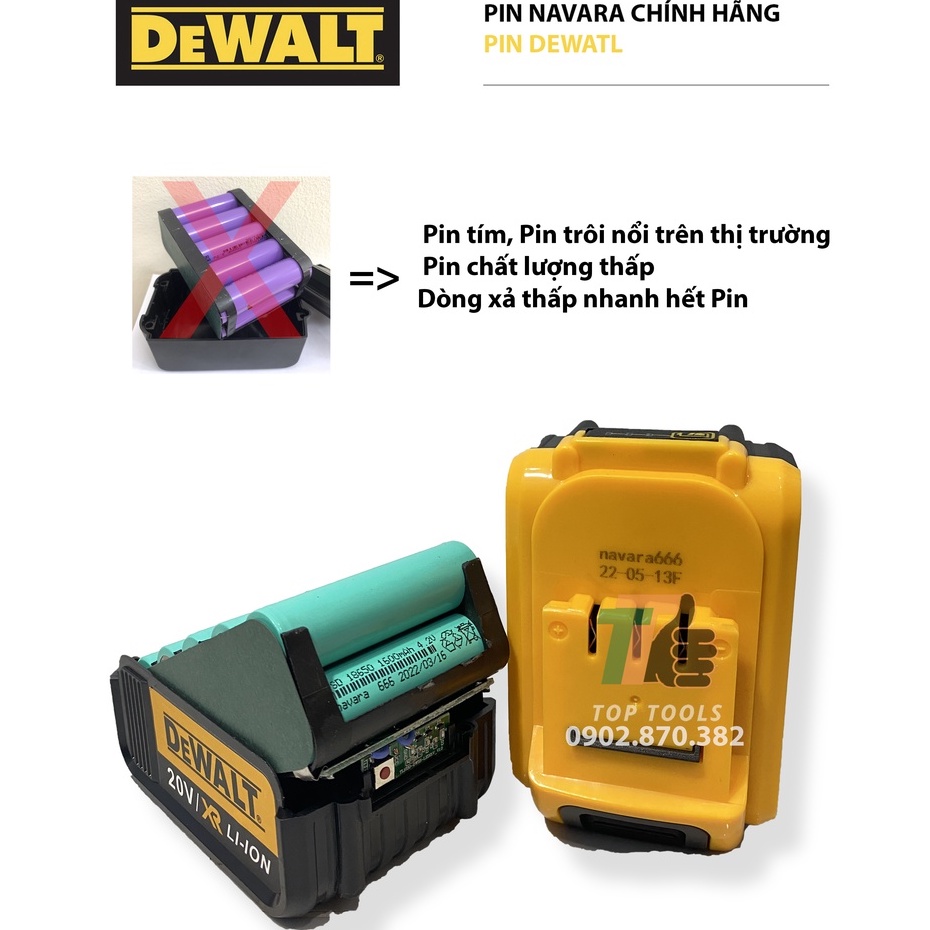 Pin máy khoan, máy siết bulong loại 20-21v, Pin 10cell 5ah