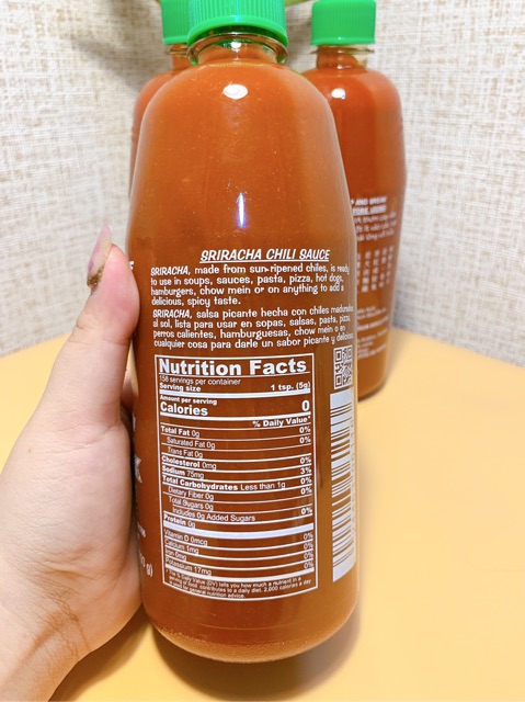 [Không calo] Tương ớt Sriracha ( eat clean, keto, ăn kiêng, tiểu đường)