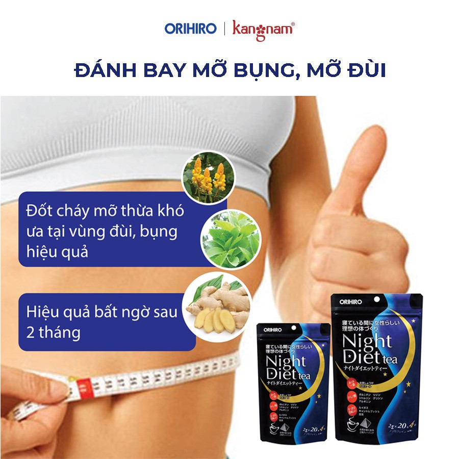Trà giảm cân Night Diet Tea Orihiro 24 gói