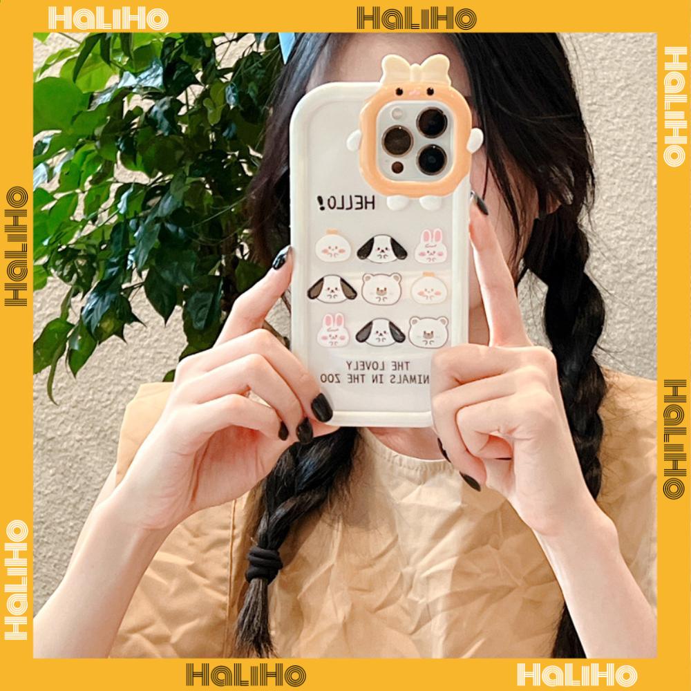 iPhone Case Silicone Soft Case Clear Case Airbag Shockproof Protection Camera Shiny Feel Puppy Cartoon Cute Compatible For iPhone 11 Pro Max 13 Pro Max 12 Pro Max 7Plus xr XS Max