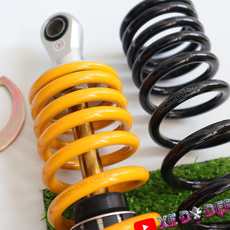 Phuộc Ohlins Vario Mẫu Đẹp Nhất Ty Vàng Có 2 lò xo 2 núm vặn