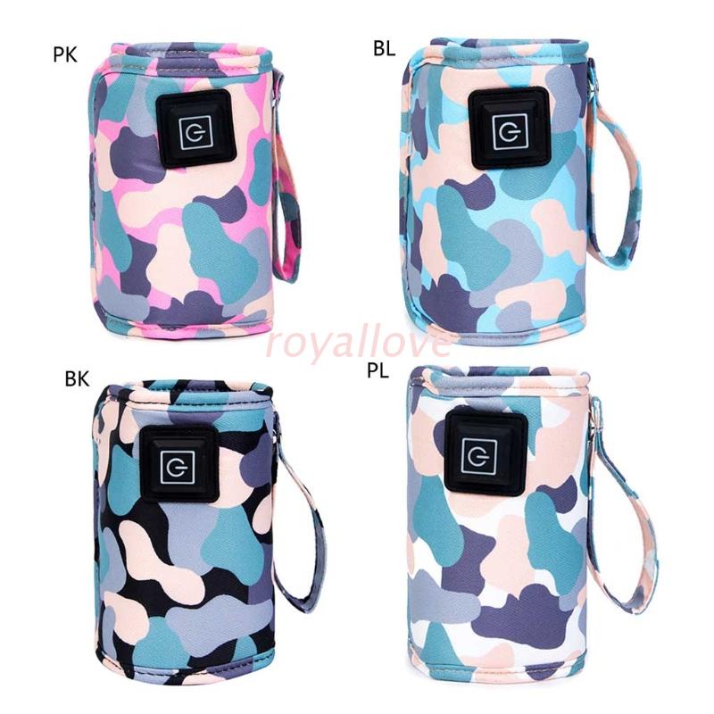 Vỏ Bọc Giữ Ấm Bình Sữa Cho Bé Có Cổng Sạc USB