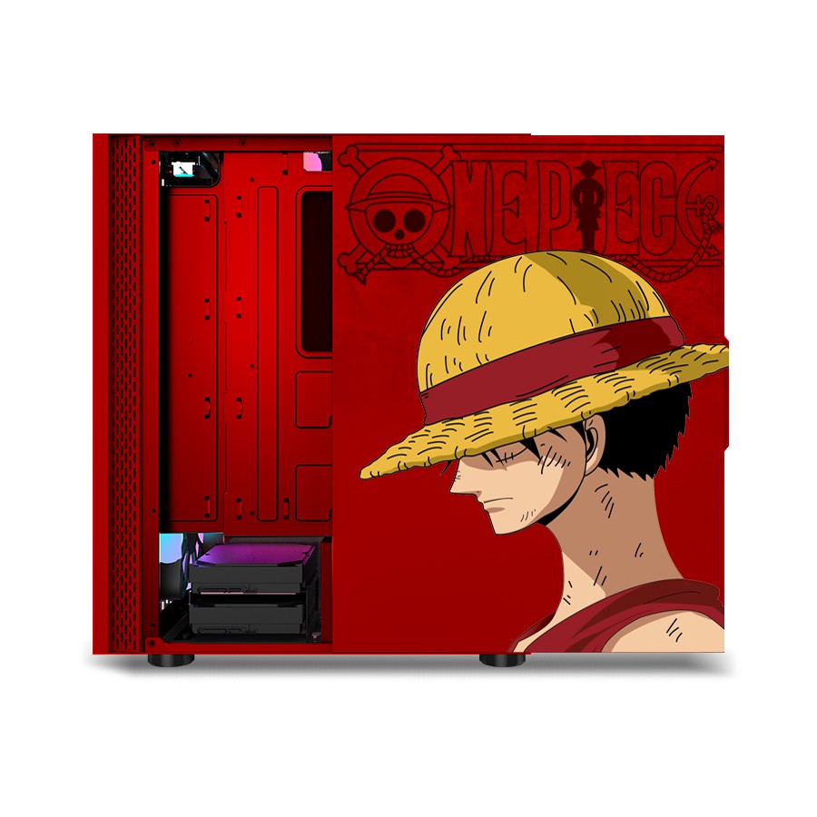 Thùng máy tính MIK DT03 Red Luffy - Kính cường lực