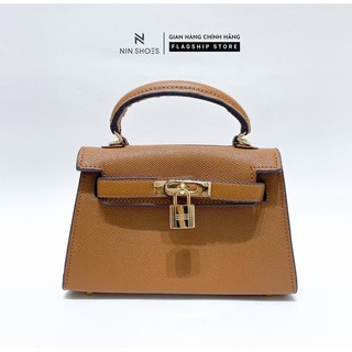 Túi xách nữ đẹp Nin - Túi xách nữ khóa vàng cao cấp kèm dây da