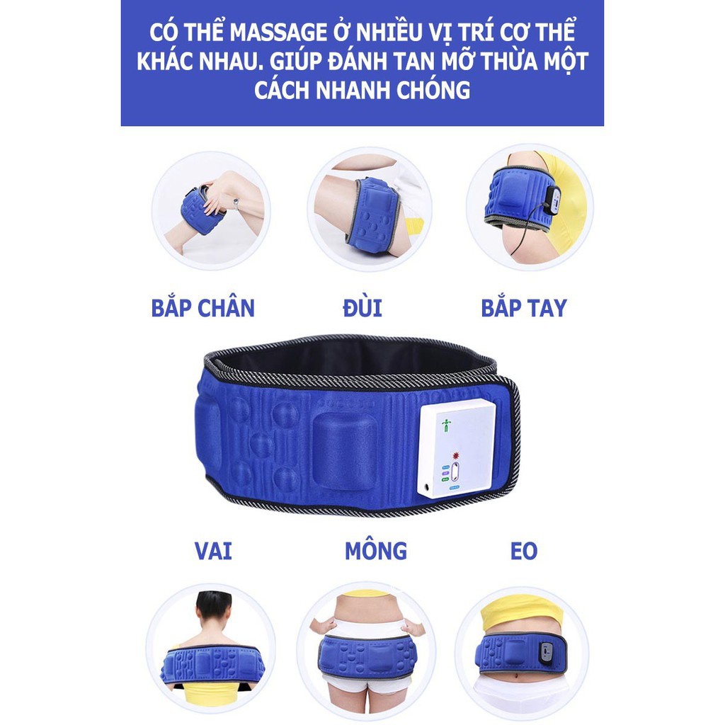 [Đổi trả 7 ngày] Đai Massage Bụng X5 - Tan mỡ,giảm béo, 2 Chế Độ[ có bảo hành ]