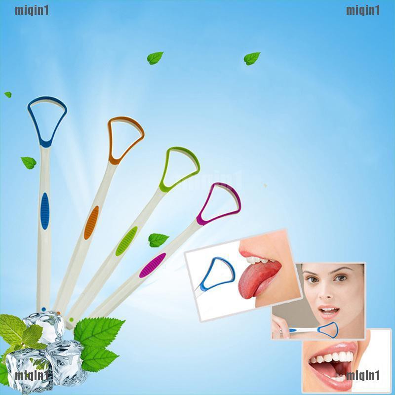 {Mq3} Dụng cụ vệ sinh lưỡi nha khoa bằng nhựa chăm sóc sức khỏe