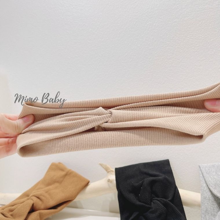 Băng đô thun gân xoắn chéo style hàn quốc dễ thương cho bé BD45 Mimo Baby