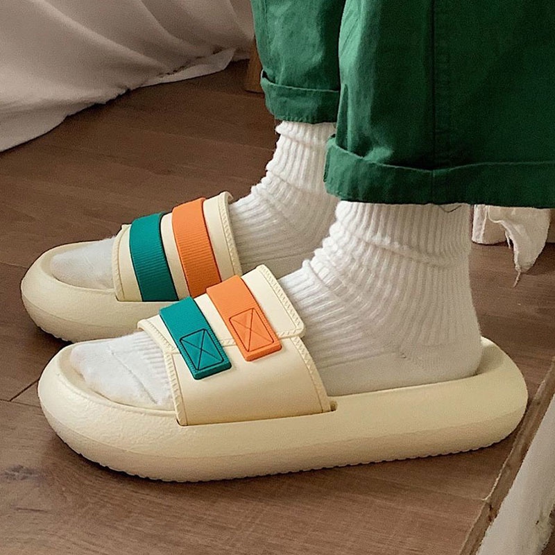 Dép Sandal eva Đế Dày Quai Mỏng Chống Trượt Thời Trang Đi Biển Mùa Hè Cho Cặp Đôi