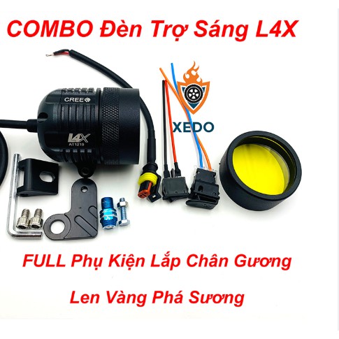 ĐÈN LED TRỢ SÁNG L4X CHO XE MÁY GIÁ RẺ - TS4X2