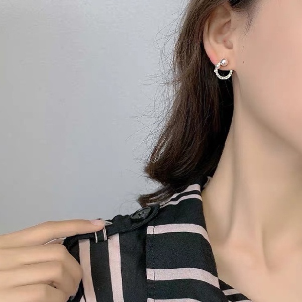 Hoa Tai Đính Ngọc Trai Thời Trang Hàn Quốc Thanh Lịch Dành Cho Nữ