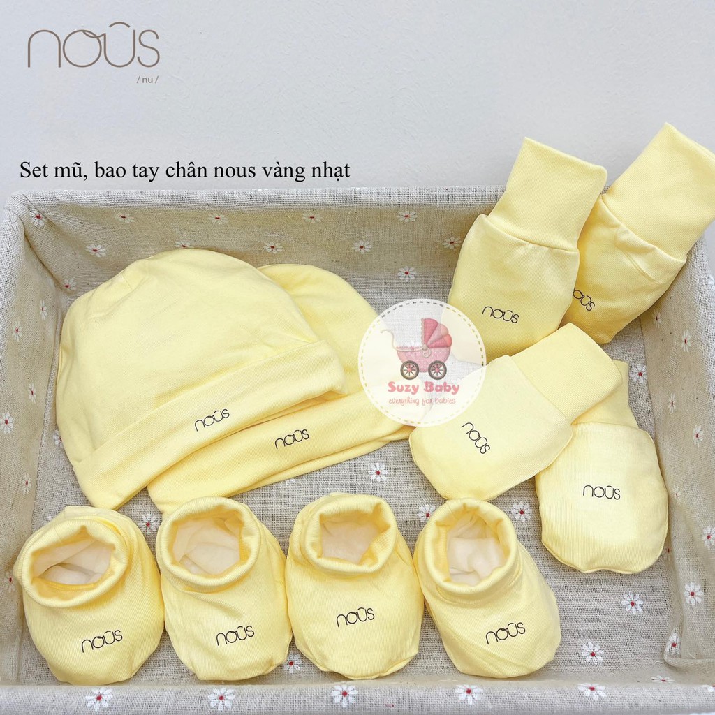 Set phụ kiện mũ bao tay chân petit nous