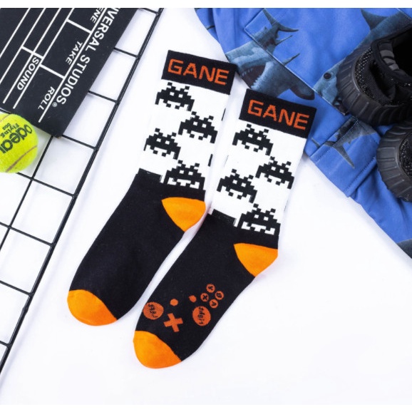 Vớ thể thao GANE ZONF cao cổ Nam Nữ phong cách trẻ trung, năng động.