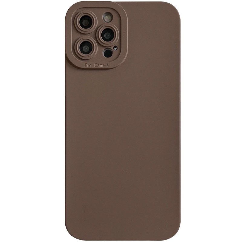 Ốp điện thoại màu trơn bảo vệ camera thời trang thu đông cho iPhone 13 pro max 12 11 13 pro xs 7p | BigBuy360 - bigbuy360.vn