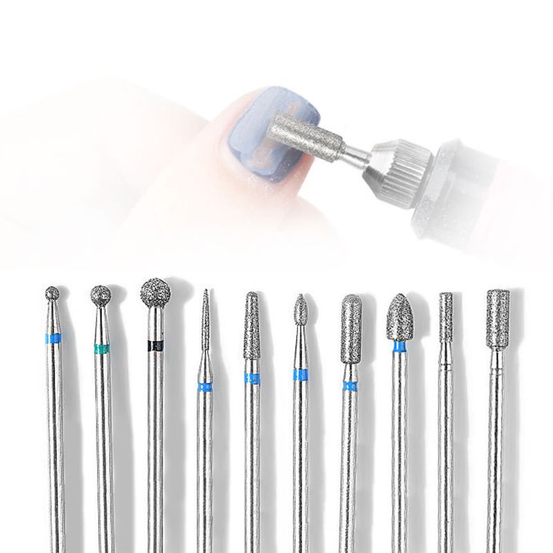 Set 10 Đầu Mài Móng Tay Bằng Hợp Kim Chất Lượng Cao