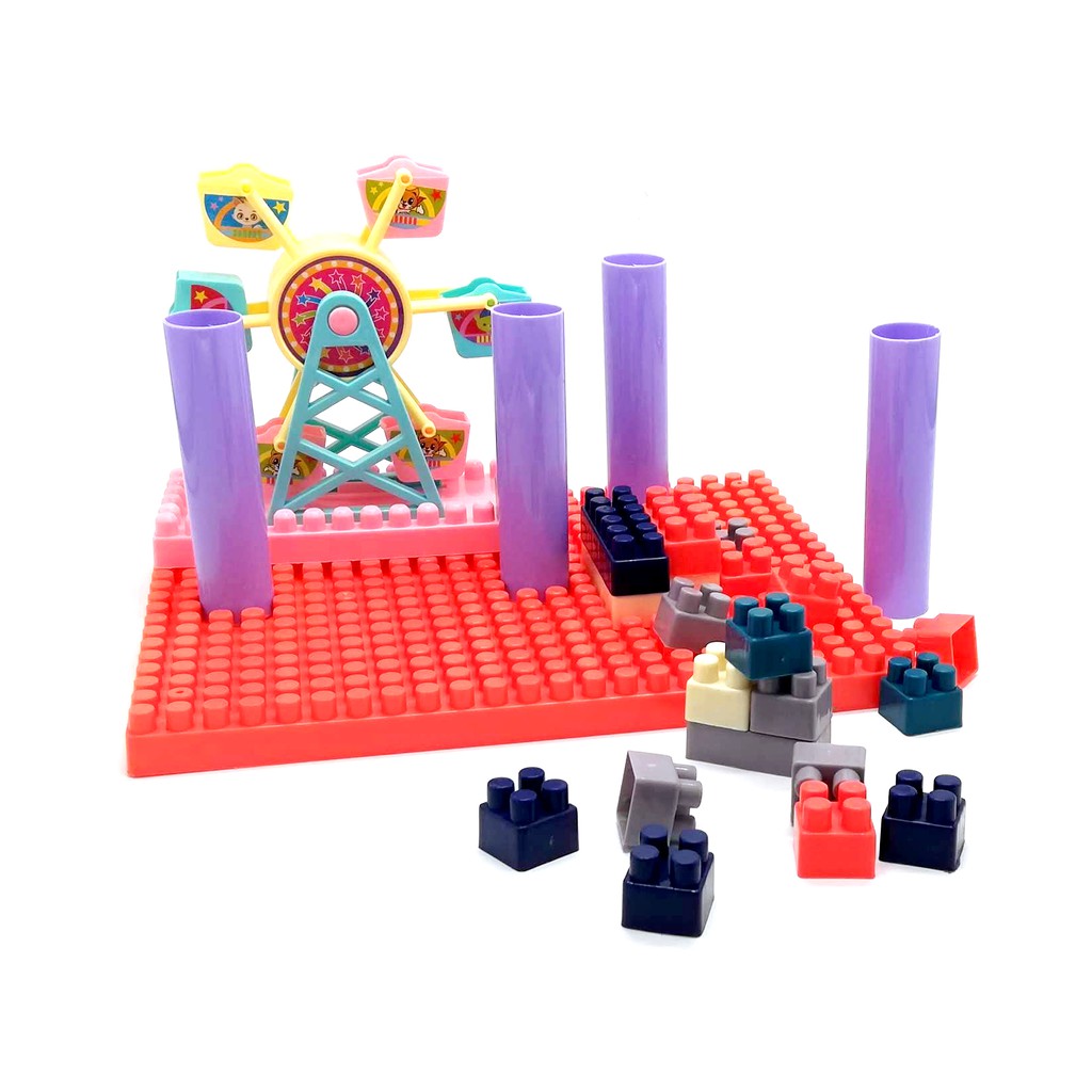 (FREE SHIP - MUA 1 TẶNG 1) BỘ ĐỒ CHƠI XẾP HÌNH GUỒNG QUAY - ĐỒ CHƠI Lego GHÉP HÌNH CHO BÉ