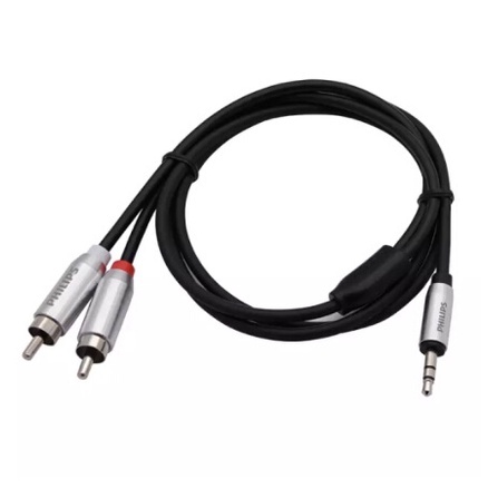 Dây tín hiệu âm thanh 3.5mm sang AV 2 chính hãng PHILIPS  Chân cắm mạ Inox . Chiều dài 1.5M và 3M