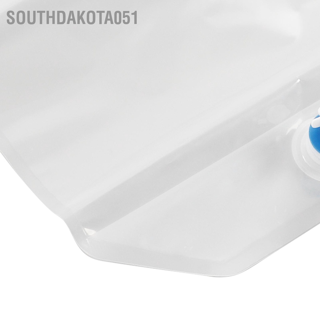 Southdakota051 Hộp đựng nước có thể gập lại 15L Thực phẩm Cấp PVC xách tay Xử lý Túi cắm trại để đi