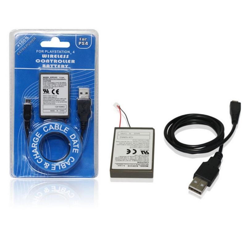 Pin Luckyx 3.7v 2000mah + Cáp Sạc Usb Cho Tay Cầm Chơi Game Ps4 | BigBuy360 - bigbuy360.vn