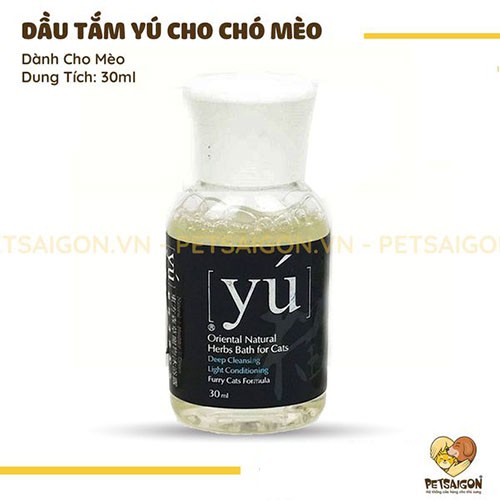 [CHÍNH HÃNG] DẦU TẮM YU CHO CHÓ MÈO CHAI 30ML