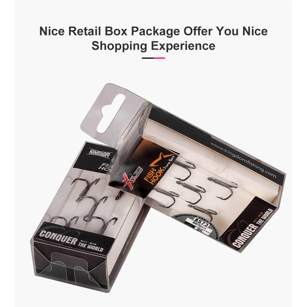 Set 5 Lưỡi Câu Cá Kingdom Chuyên Dụng 4 6 8 10