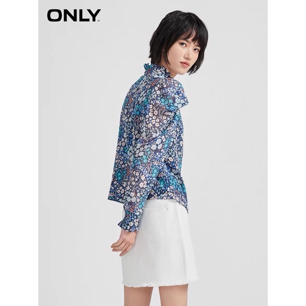 Áo sơ mi hoa xanh Only