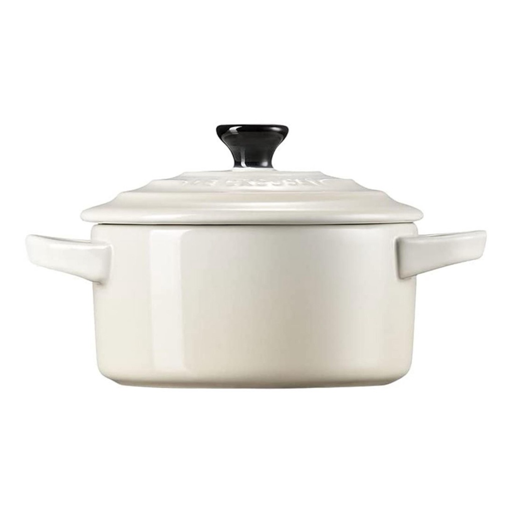 Nồi sứ cao cấp LECREUSET Mini 10cm Cocotte Redonda - Màu trắng sữa