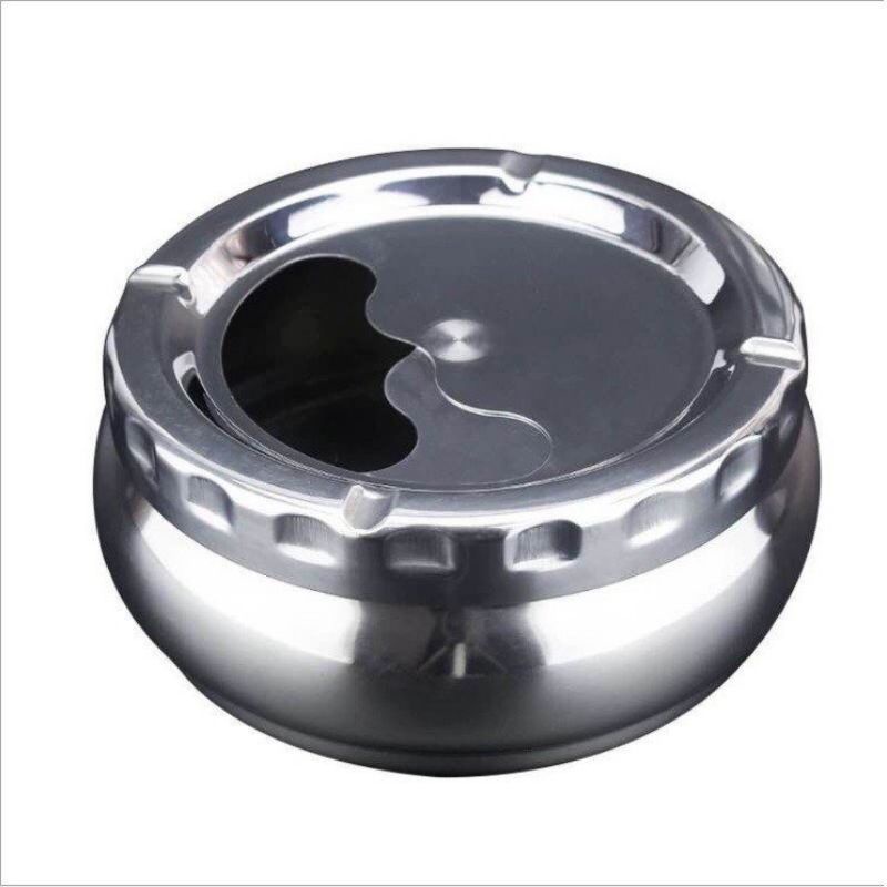 Gạt tàn nắp xoay inox 304