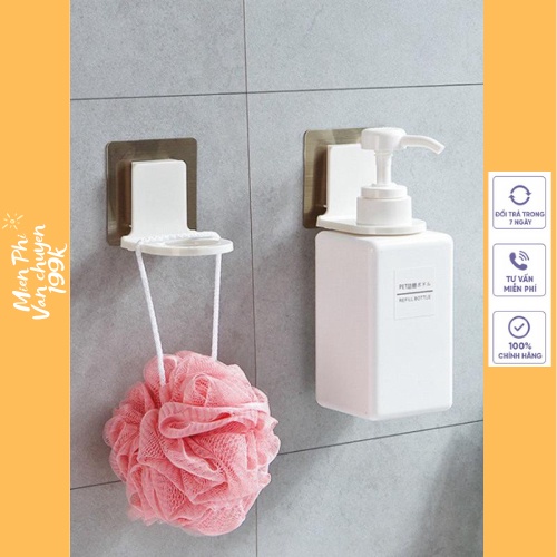 Móc treo dầu gội đầu , móc treo chai sữa tắm dán tường nhà tắm siêu chắc 88100