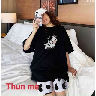[ Được yêu thích ]  Đồ bộ thun sửa Bò kute siêu rẻ 🌈🌈