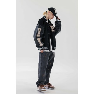Áo khoác Bomber Made Extreme Bone Varsity