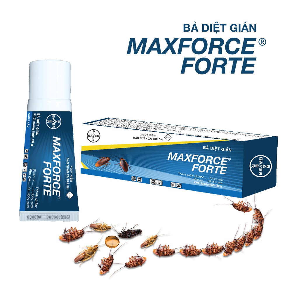 ( SLN 8 ) Bayer Maxforce Forte thuốc diệt gián dạng bã 20gr