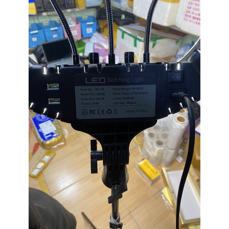 ĐÈN LED RL-18 45CM LIVESTREAM MAKEUP STUDIO PHUN XĂM SPA