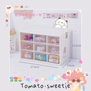 Hàng chất lượng Tặng kèm sticker | Tủ mini để bàn phụ kiện băng washi decor bàn