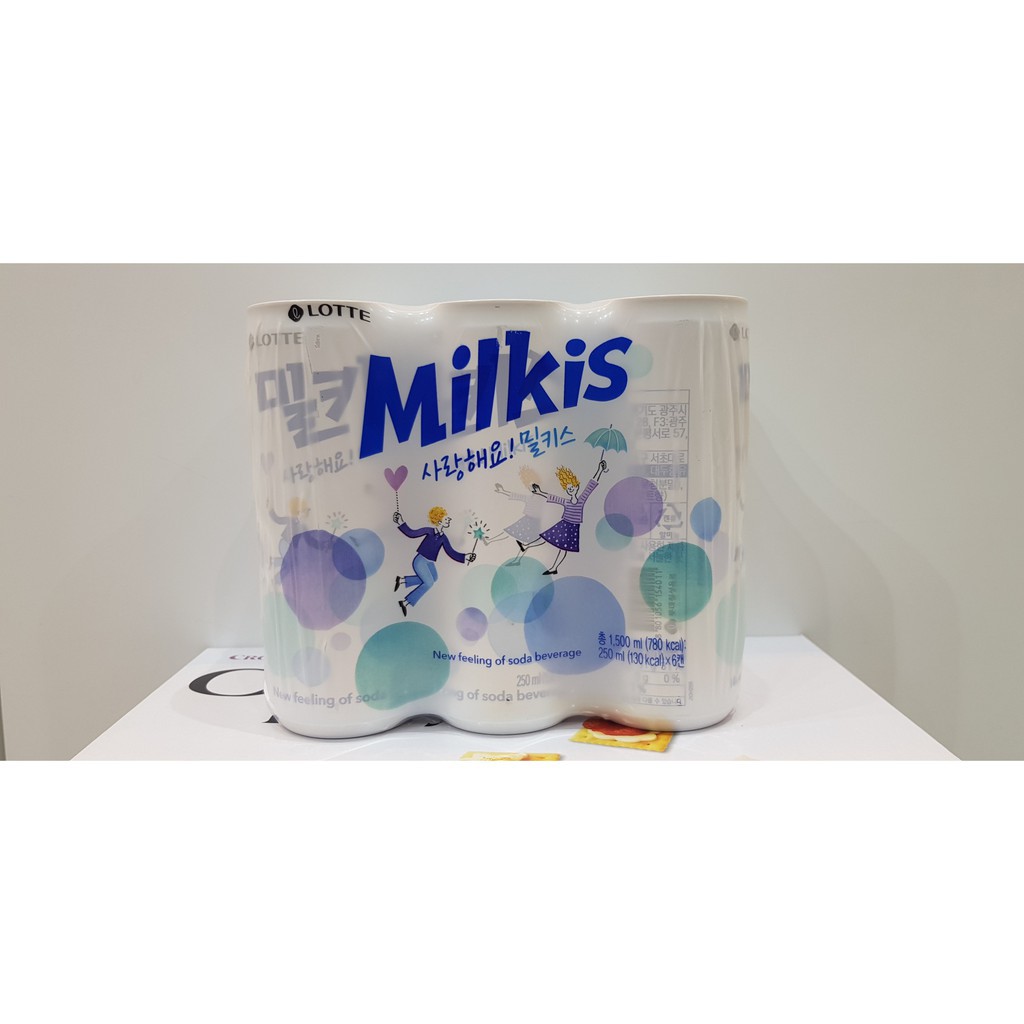 aoso.minam Nước giải khát Milkis Lotte lon 250ml * Ma20s