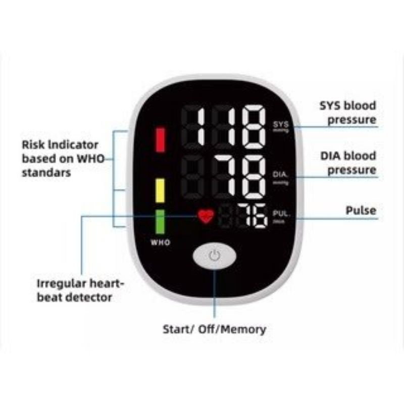 Máy Đo Huyết Áp Nhịp Tim Điện Tử Nhật Bản BP-S01 Đo Tại Nhà Chính Xác- Rõ Nét dễ sử dụng Công Nghệ Hiện Đại Màn Hình LCD