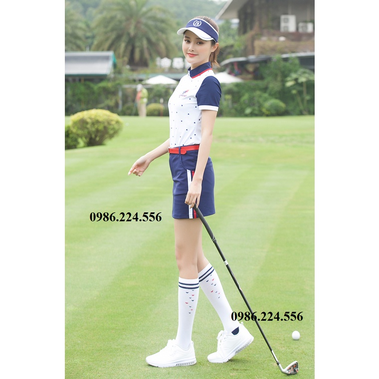 Tất chơi golf nữ thể thao thiết kết thoáng khí êm chân khử mùi ZG - 6 cao cấp TG017