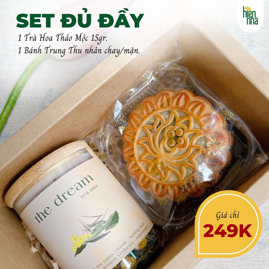 Quà Trung Thu Đặc Biệt Có Trà - Bánh - Mứt từ Tiệm Hiên Nhà