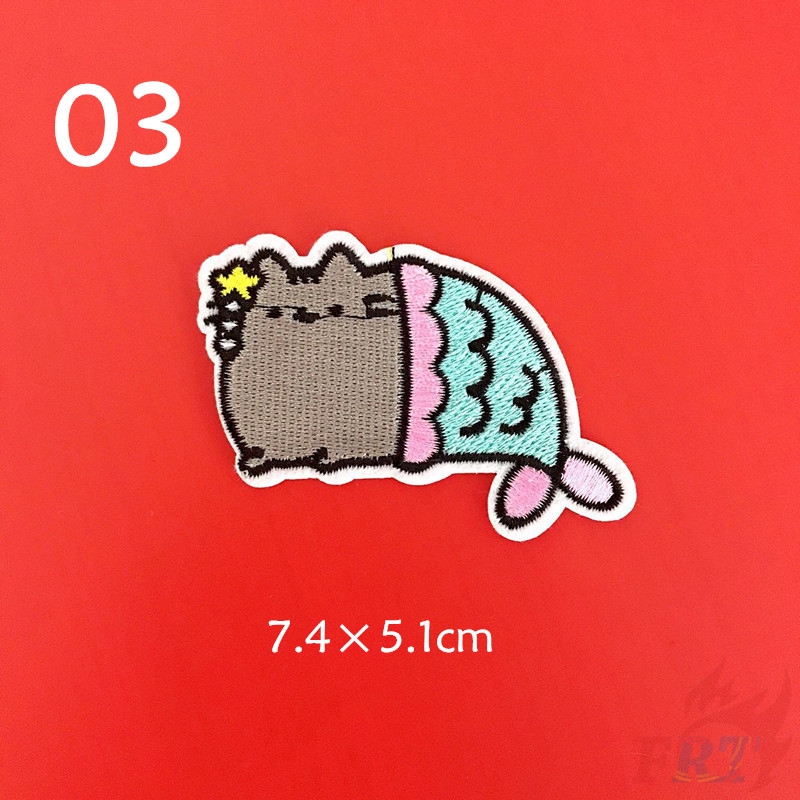 1 Sticker Ủi Thêu Hình Mèo Dễ Thương