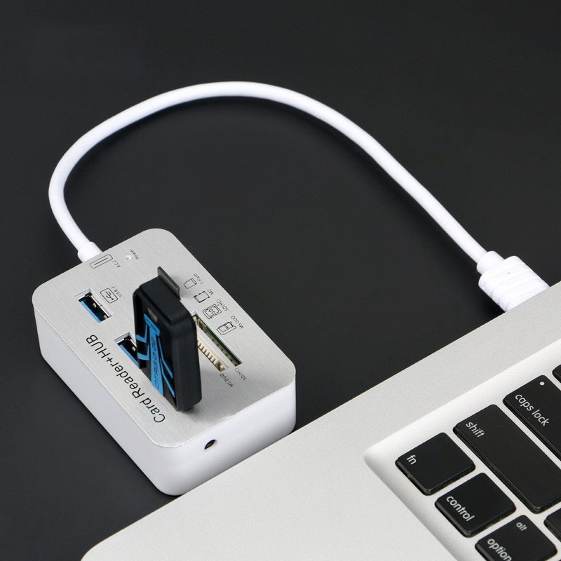 Cáp USB 3.0 to Hub Usb + Card reader All in One